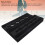 Gitarren-Pedalboard EVA, 6-10 Pedale, Schwarz 4