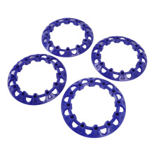 8 Inch Blue ATV Wheel Hub Trim Protector - Scratch Resistant ABS, Universal