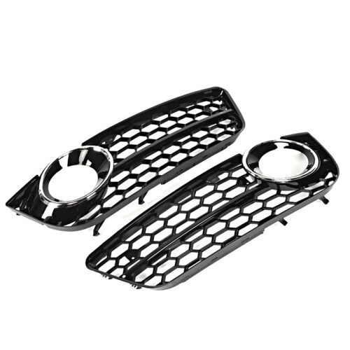 2Pcs Front Bumper Lower Fog Light Lamp Grilles for  A5 2008 2009 2010 2011 2
