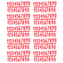 10 Plastic Marking Tags with Numbers