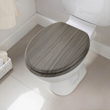 18'' Wood Finish MDF Toilet Seat