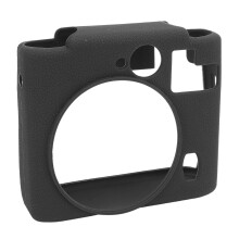 Black Instant Camera Protective Case - Soft Silicone Drop & Scratch Proof