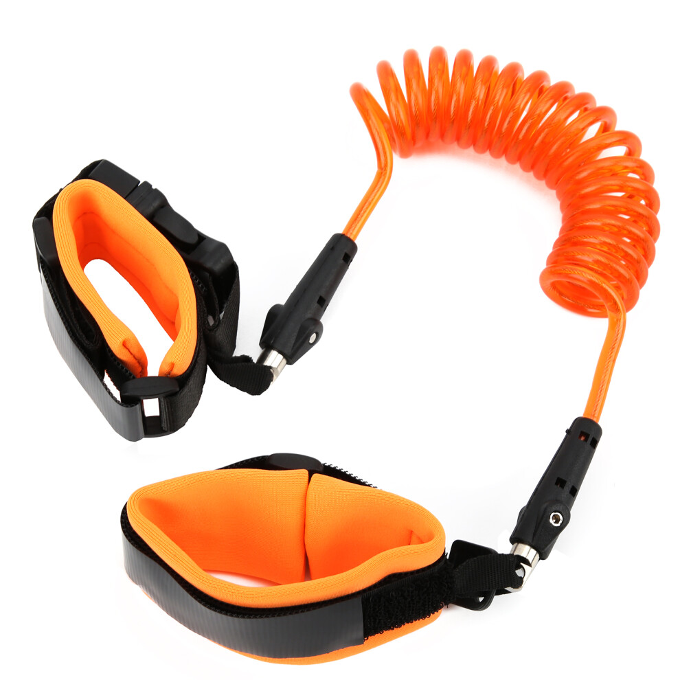 Adjustable 1.5M Kid Safety Wrist Link Leash For Ages 1-10 - Orange