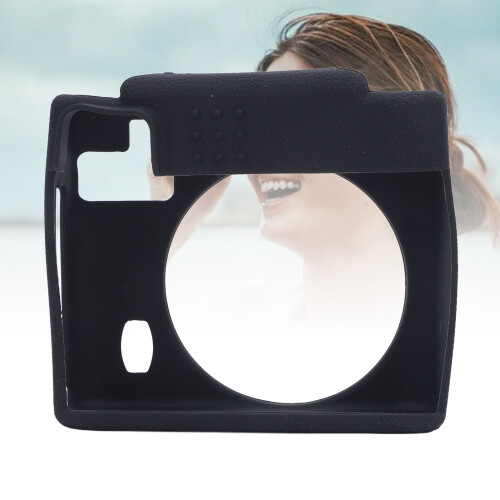 Black Instant Camera Protective Case - Soft Silicone Drop & Scratch Proof 2
