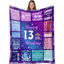Sweet16Gifts voor meisjes – Verjaardagsdeken van 152 x 127 cm, geschikt voor tienermeisjes, dochters en zussen.