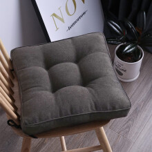 Chair Pad Seat Cushion with Ties Solid Color Soft Chair Pads Comfy Velvet Cushion Pillow for Kitchen Dining Office Chair