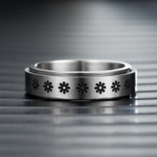 Stück Unisex Angst-Spinner-Ringe, drehbarer äußerer Fingerring, Punky Cool, Stressabbauende Drehringe