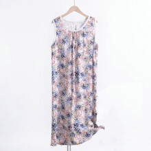 Wioihee 100% Cotton Nightgowns for Women Stripes Soft Ladies Gowns Sleepwear Short Sleeve Nightgown Purple-J 14(XXXL)