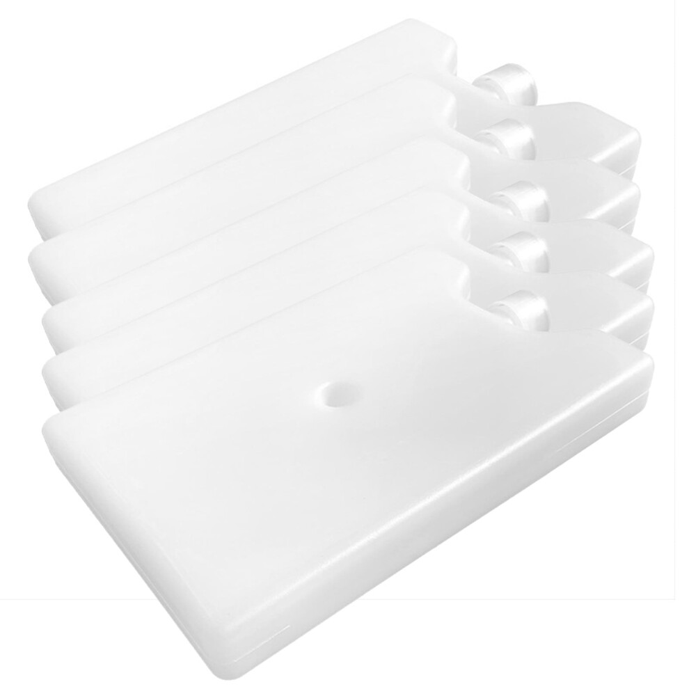 Ice Packs for Coolers, 5 pcs Space Saving Reusable, Long Lasting, Cold Freezer Packs for Coolers Totes to Keep Food Fresh