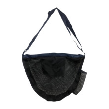 Basketball Bag Sport Equipment Storage Net Mesh Crossbody Bag with Adjustable Strap Single Ball Bag for Softball Volleyball Blue
