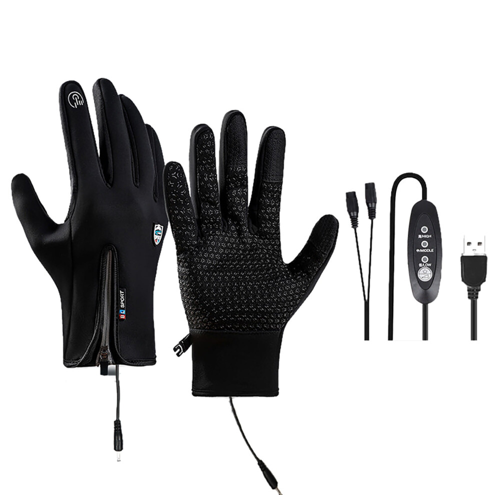 Clearance! Heated Gloves For Men & Women, Touchscreen-Compatible, 3 Heat Levels, For Motorcycle, Skiing, Snowboarding, HuntingâA 9448483045926