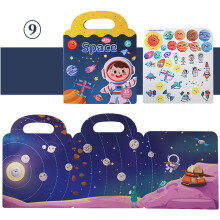 Reusable Sticker Books for Kids 1-4 Years Old, Animal and
