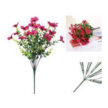 Simulated Butterfly Flower Garland, Vibrant Artificial Violet Bouquet for Home & Office – Realistic Silk Floral Centerpiece, Spring Tabletop Decor