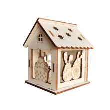 DIY Easter Wooden House Craft Kit – Fun Family Holiday Building Activity & Educational STEM Toy for Kids, Compatible with Easter Decor