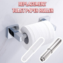 2Pcs Rustproof Freestanding Toilet Paper Holder, Retractable Spring-Loaded Roller, Easy Install Bathroom Organizer