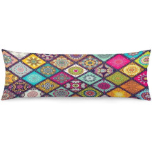 Marokkaanse Boheemse Mandala Kussenhoes Marineblauwe Paddenstoel