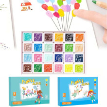 42-delars tvättbar giftfri fingerfärgsset för barn, presenter till barn pojkar, fingermålning för småbarn 1-3 år, tidig utbildning