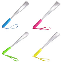 Återanvändbara lysstift 4-pack, fiberoptiska stavar med handledsrem, batteridrivna, kompatibla med barn, nyårsfirande, bröllop och