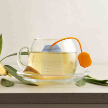 Silikone tefilter under $5! Genanvendelig løse blade tefilter, finmasket si til urte chai, kaffe, varme/iskolde drikke - nem at rengøre og
