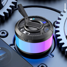 Mini Wireless Bluetooth 5.3 Speaker — Portable, Waterproof, RGB Lights, Stereo Sound, Smart Dual Connect, Compatible with All Devices