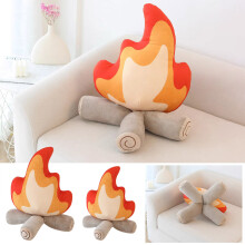 Giocattolo falò di peluche a meno di 5 $ – Design con fiamma morbida, bambola falò imbottita per giochi di ruolo per bambini, set di fuoco finto