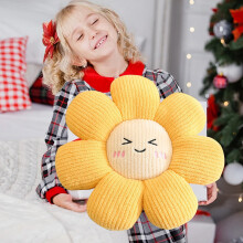 Toys under $5 Flower Throw Pillow, Soft Shaped Floor Pillow for Home Decor, Cute Aesthetic Plush Decorative Pillows for Bed, Sofa, Couch