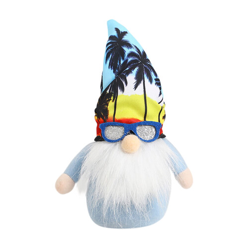 Φιγούρα Pyaiiner Gnome Summer με Γυαλιά, Χαριτωμένη Κούκλα Παραλίας για Διακόσμηση
