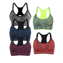 5-delige set dames sportbeha's, racerback compressie sportbeha, dames yoga ondergoed, gewatteerde beha's, racerback sportbeha, casual sportbeha