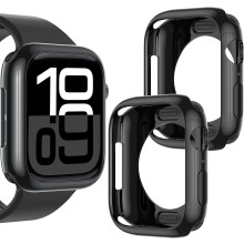 XiHAMA 2er-Pack ultradünne TPU-Bumper-Hülle, kompatibel mit Apple Watch Series & Ultra – Stoßfest, ohne Displayschutzfolie