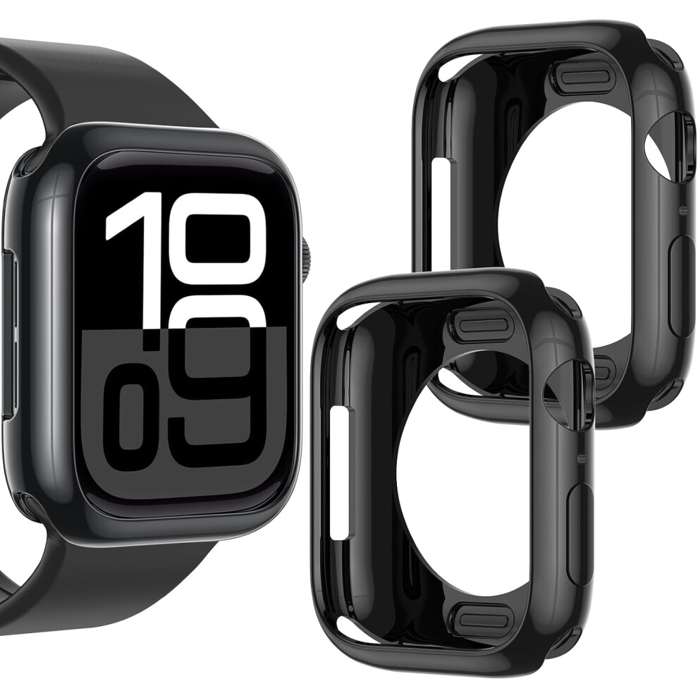 Xihama 2-Pack Ultra-Thin Tpu Bumper Case Compatible With Apple Watch Series & Ultra Â Shockproof, No Screen Protector 9448483160636