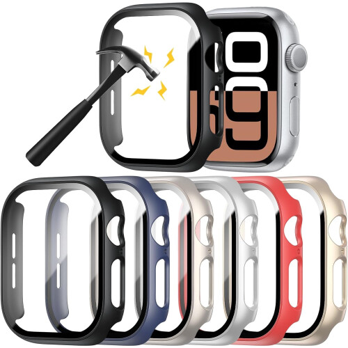 Σκληρή θήκη υπολογιστή XiHAMA6-Pack συμβατή με το Apple Watch Series10 + Προστατευτικό από