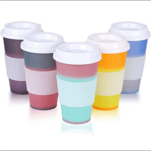 Color Changing Cups 16 oz 5-Piece Pastel Acrylic Set with