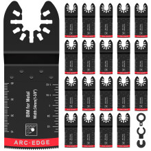 20Pcs Curved-Edge Bi-Metal Oscillating Saw Blades