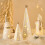 White Ceramic Tabletop Christmas Tree with Star and Dot 1