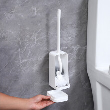 Toilet Brush with Hard Bristles Bathroom Cleaning Bowl Brush Kit Modern and Compact Toilet Cleaner Brush Long Handle Bristles for Bathroom
