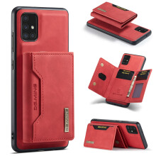 Detachable Back Cover Wallet Case with Card Holder & Magnet for compatible with Samsung Galaxy A71/A51 – Leather