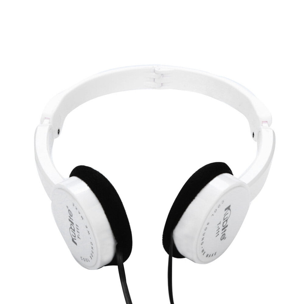 Egymen Kids Headphones, Foldable On-Ear Stereo Headset With Mic, Lightweight & Comfortable Fit Â White 9489952790534