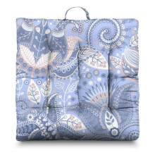 Meditační podložka Paisley, Boho podlahový polštář na sezení na podlaze, Jógový polštář pro dům a zahradu 22x22