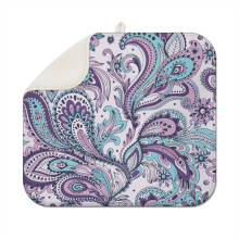 Bohemian Style Dish Drying Mat 16x18 Inch Microfiber Washable Reusable Super Absorbent Kitchen Dish Drainer Pad for Home