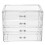 Cosmetics Display Cases Makeup Storage Box Transparent Acrylic 1Set for Home Use 1