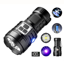 Magnetische Taschenlampe mit 17 Modi und Digitalanzeige