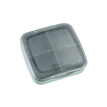Boîte de rangement portable pour médicaments, étanche et résistante à l'humidité, compartiments séparés, idéale pour les voyages –