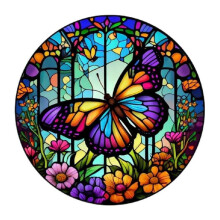 Kit de arte de diamantes 5D Mariposa y Flores para adultos: elegante decoración de pared, regalo para mujeres, madres y amantes del arte. Compatible