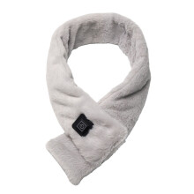 BE-TOOL Heizschal, elektrischer, wiederaufladbarer Schal, Nackenwärmer für Damen und Herren, Wintergeschenk (Grau)