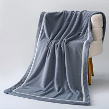 Plush Large Bath Towel 80x160cm, Ultra-Soft Coral Fleece, Quick-Drying, Grey