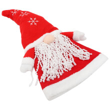 Red Christmas Tree Treetop Decor Gnome Ornament for Home Office and Event Decorations