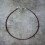 Collier ras-de-cou en perles de grenat bordeaux 3 mm 61 cm 1