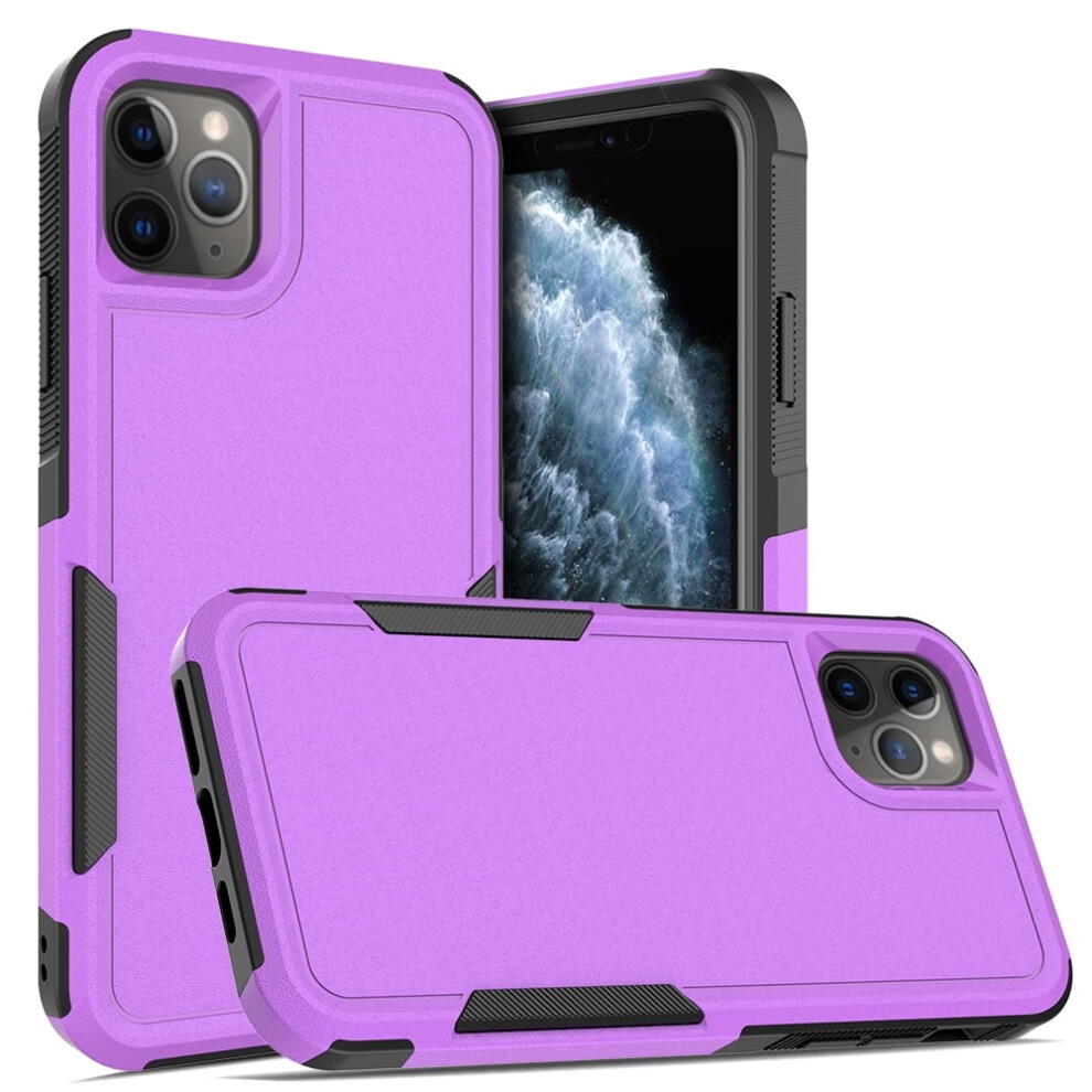 Defender Case For Iphone 11 Pro Max 6.5'' Â Heavy Duty 1-In-1 Rugged, Dustproof, Shockproof, Non-Slip Protective Cover, Purple 9489952993584