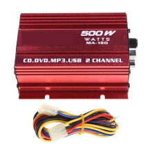 Mini amplificateur stéréo Hi-Fi 500 W à 2 canaux pour voiture et moto (modèle à succès)