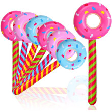 stk. 86 cm oppustelige donutballoner, sliktema poolmadras og festdekoration, kompatibel med fødselsdagsfester